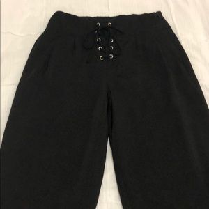 Black flowy pants